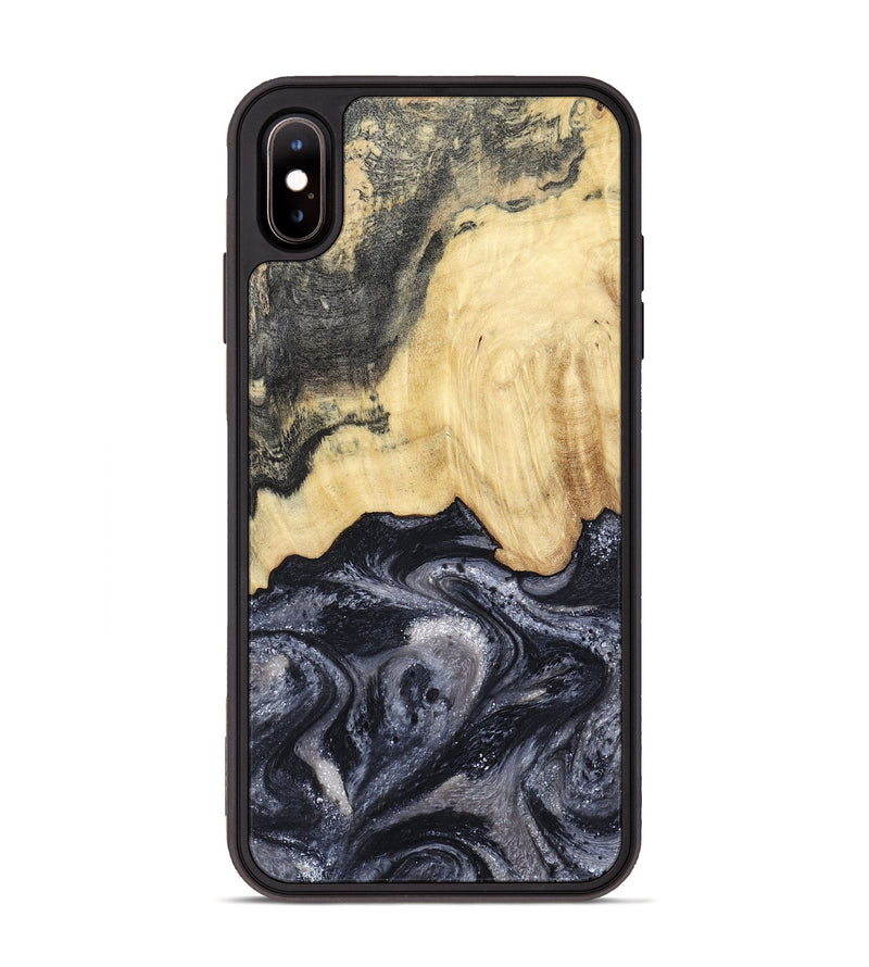 iPhone Xs Max Wood Phone Case - Sloane (Black & White, 798282)