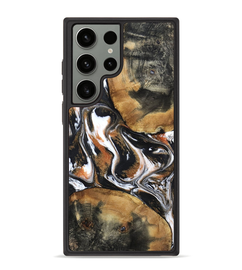 Galaxy S23 Ultra Wood Phone Case - Unique (Black & White, 798283)