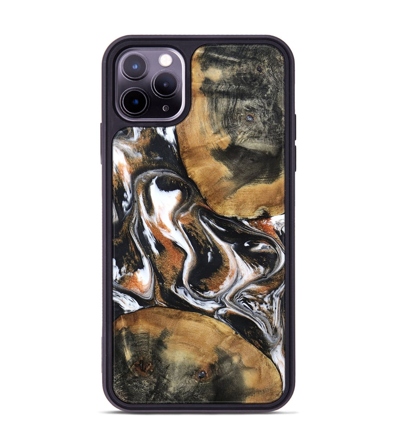 iPhone 11 Pro Max Wood Phone Case - Unique (Black & White, 798283)