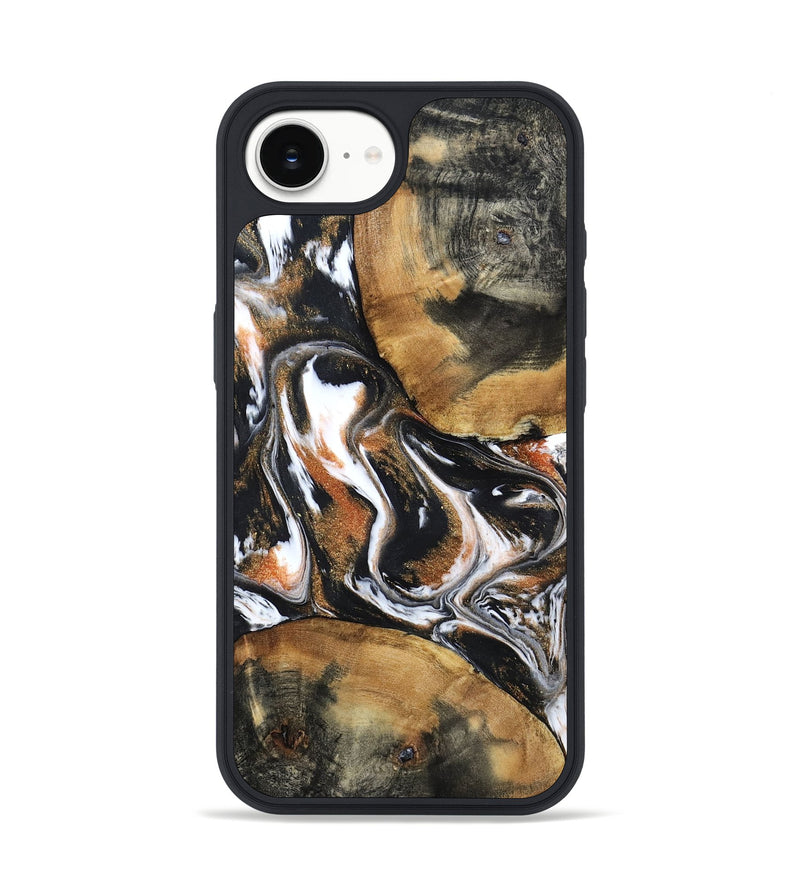 iPhone 16e Wood Phone Case - Unique (Black & White, 798283)