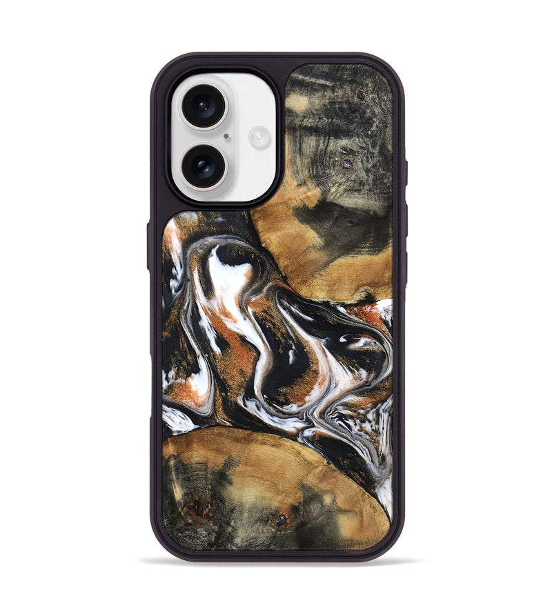 iPhone 17 Wood Phone Case - Unique (Black & White, 798283)