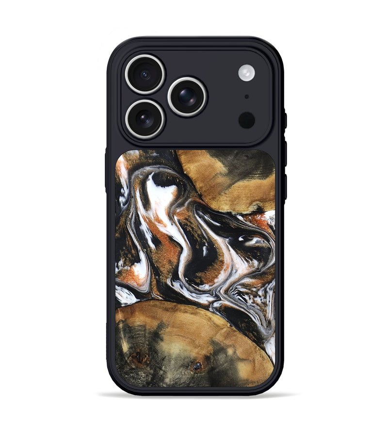 iPhone 17 Pro Wood Phone Case - Unique (Black & White, 798283)