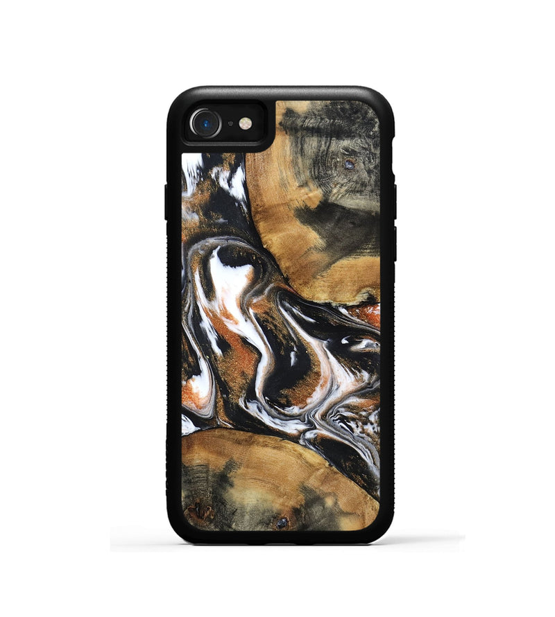 iPhone SE Wood Phone Case - Unique (Black & White, 798283)