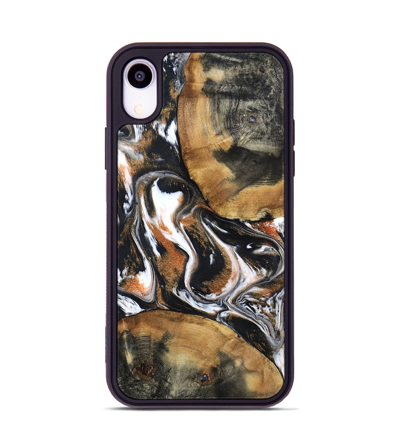 iPhone Xr Wood Phone Case - Unique (Black & White, 798283)