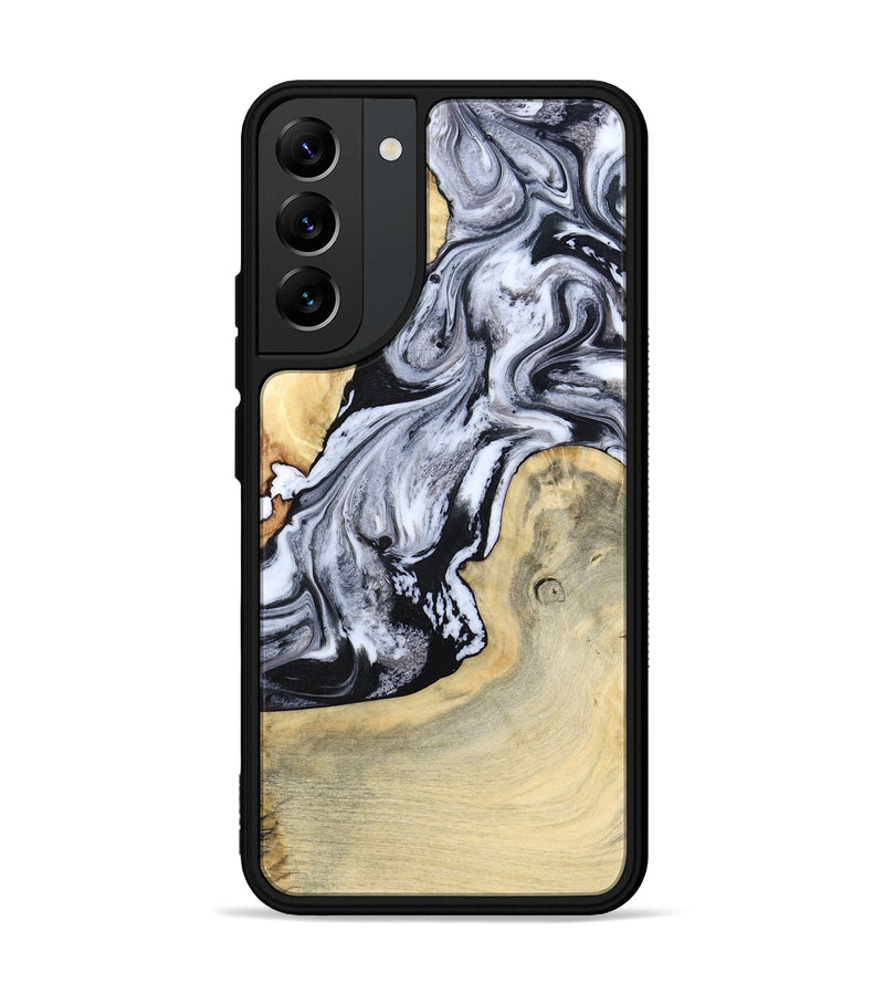Galaxy S22 Plus Wood Phone Case - Kolton (Black & White, 798285)