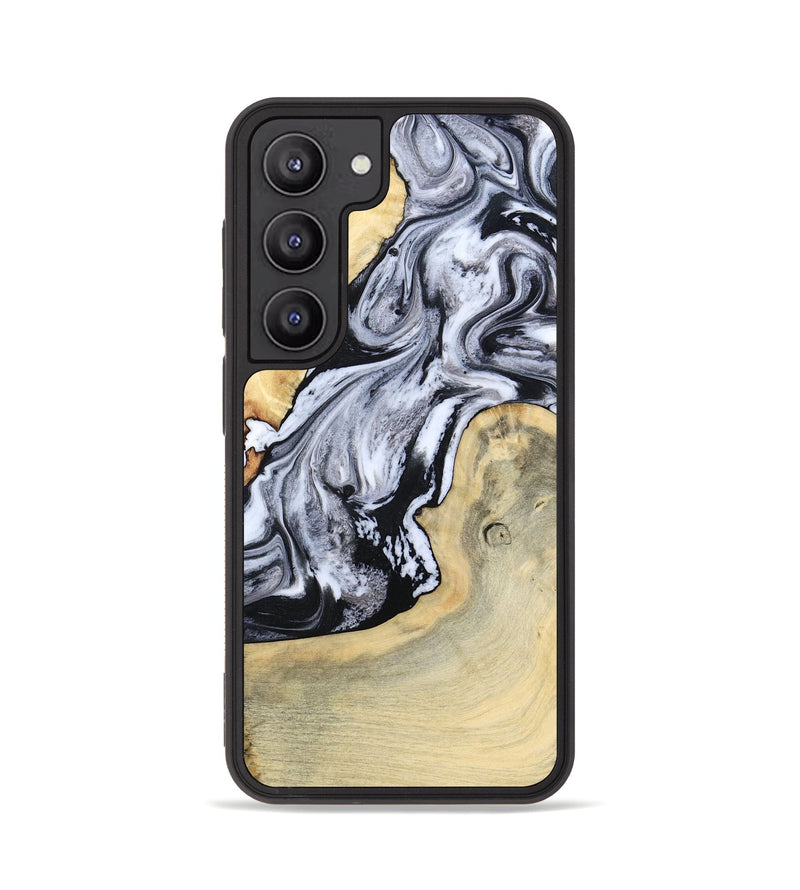 Galaxy S23 Wood Phone Case - Kolton (Black & White, 798285)
