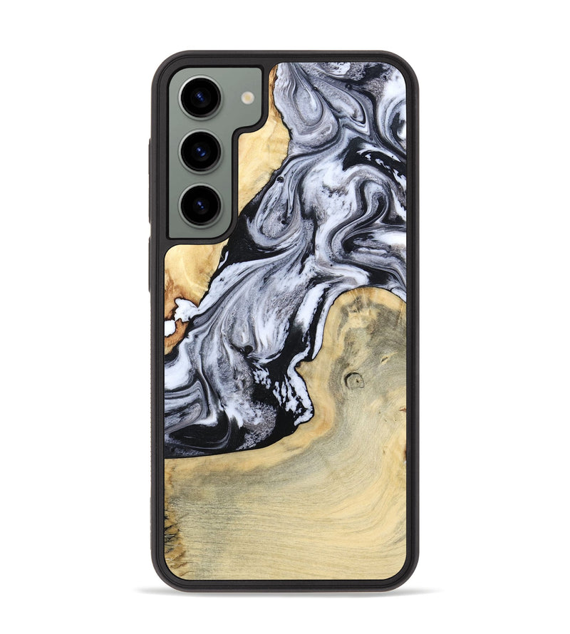 Galaxy S23 Plus Wood Phone Case - Kolton (Black & White, 798285)