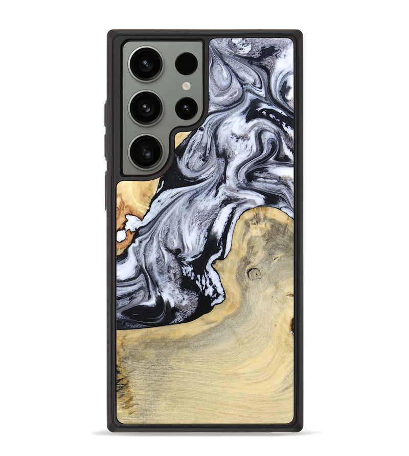 Galaxy S23 Ultra Wood Phone Case - Kolton (Black & White, 798285)