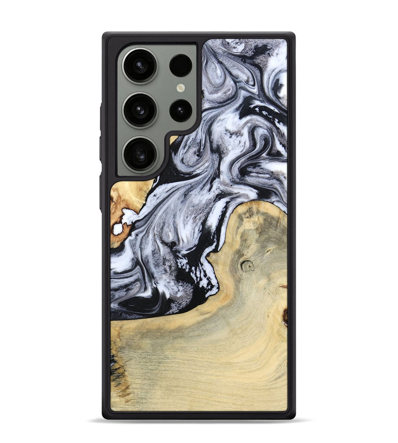 Galaxy S24 Ultra Wood Phone Case - Kolton (Black & White, 798285)
