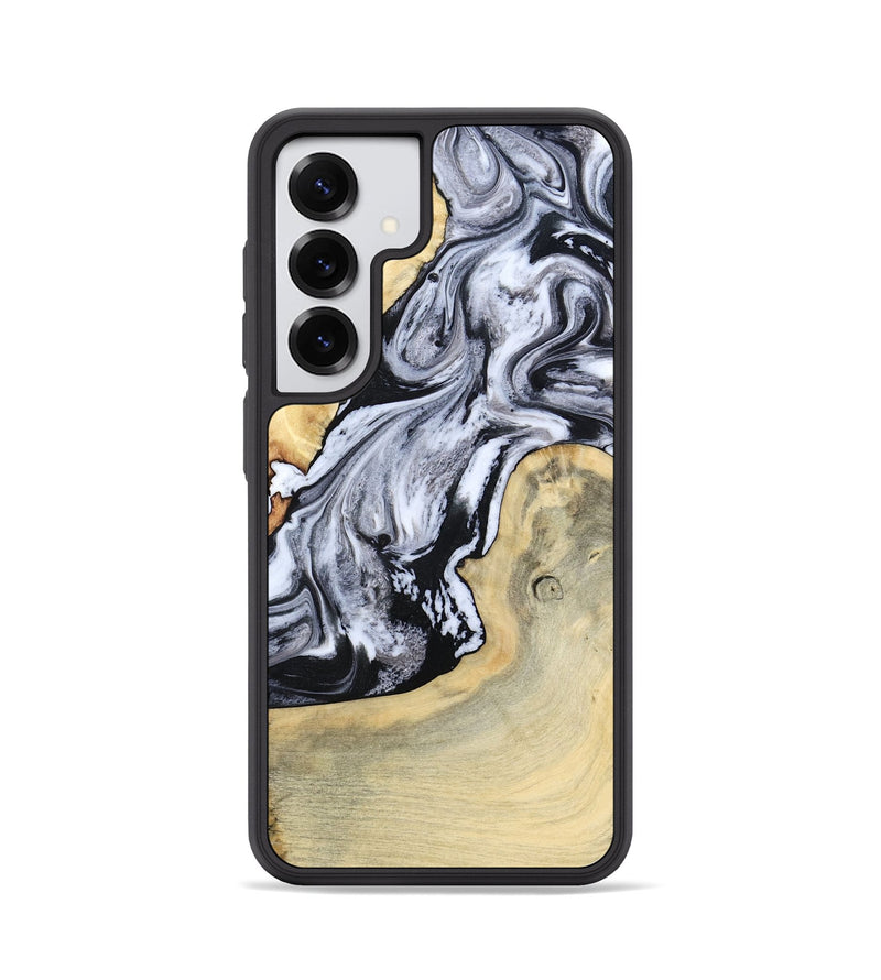 Galaxy S25 Wood Phone Case - Kolton (Black & White, 798285)