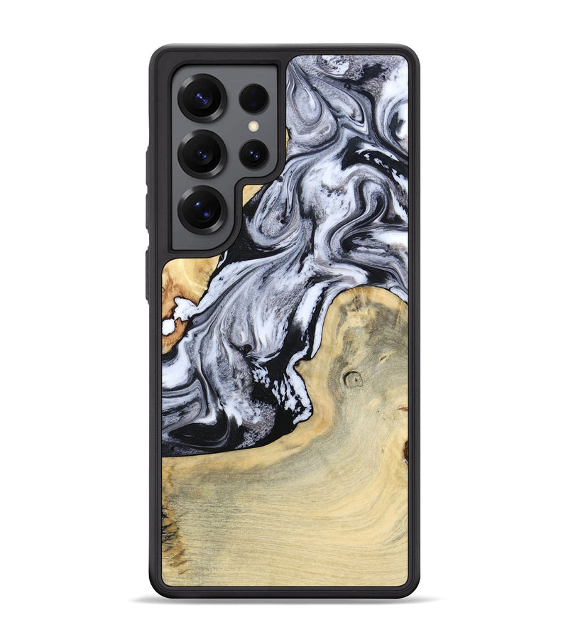 Galaxy S25 Ultra Wood Phone Case - Kolton (Black & White, 798285)