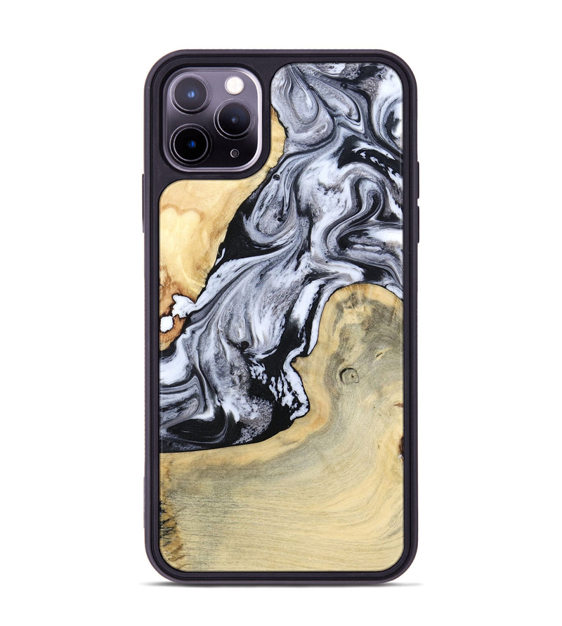 iPhone 11 Pro Max Wood Phone Case - Kolton (Black & White, 798285)