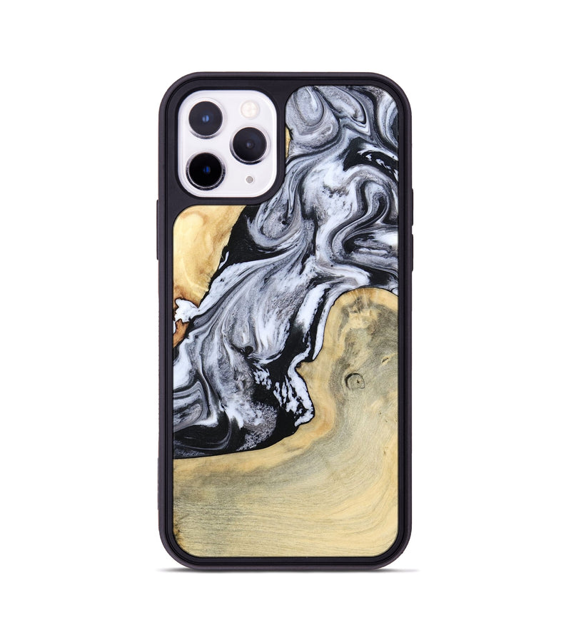 iPhone 11 Pro Wood Phone Case - Kolton (Black & White, 798285)