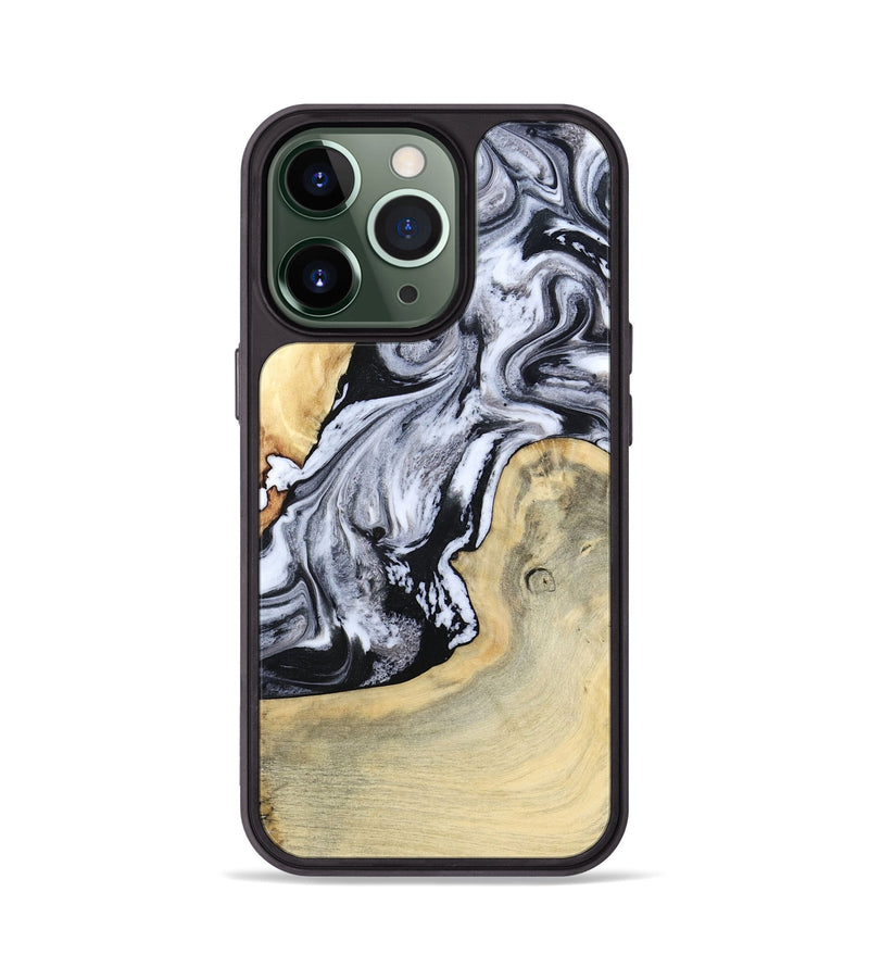 iPhone 13 Pro Wood Phone Case - Kolton (Black & White, 798285)