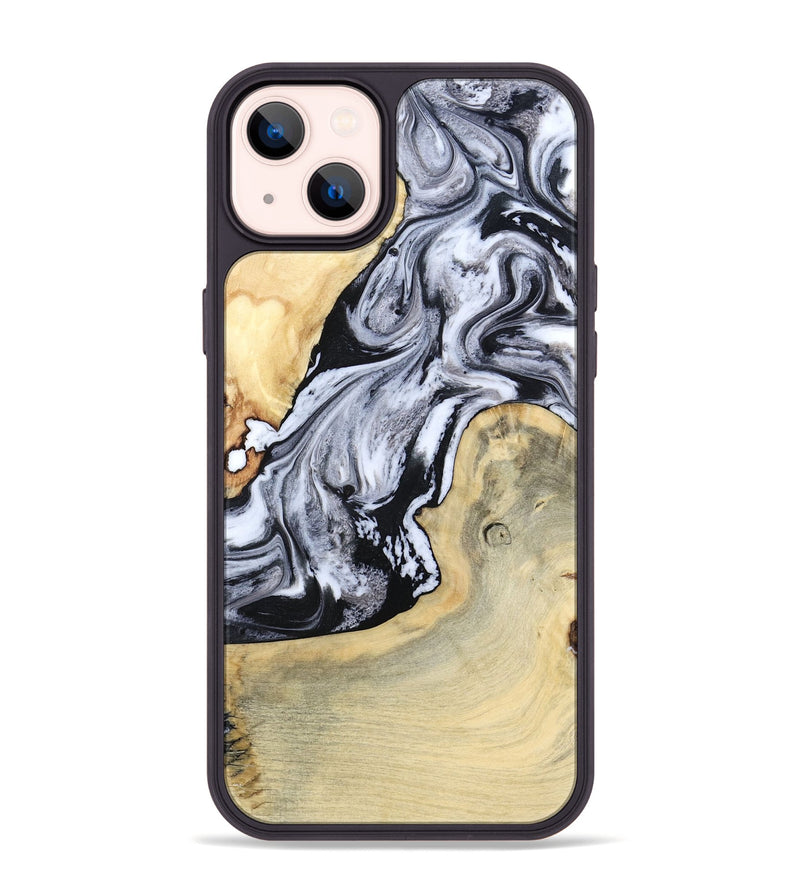 iPhone 14 Plus Wood Phone Case - Kolton (Black & White, 798285)