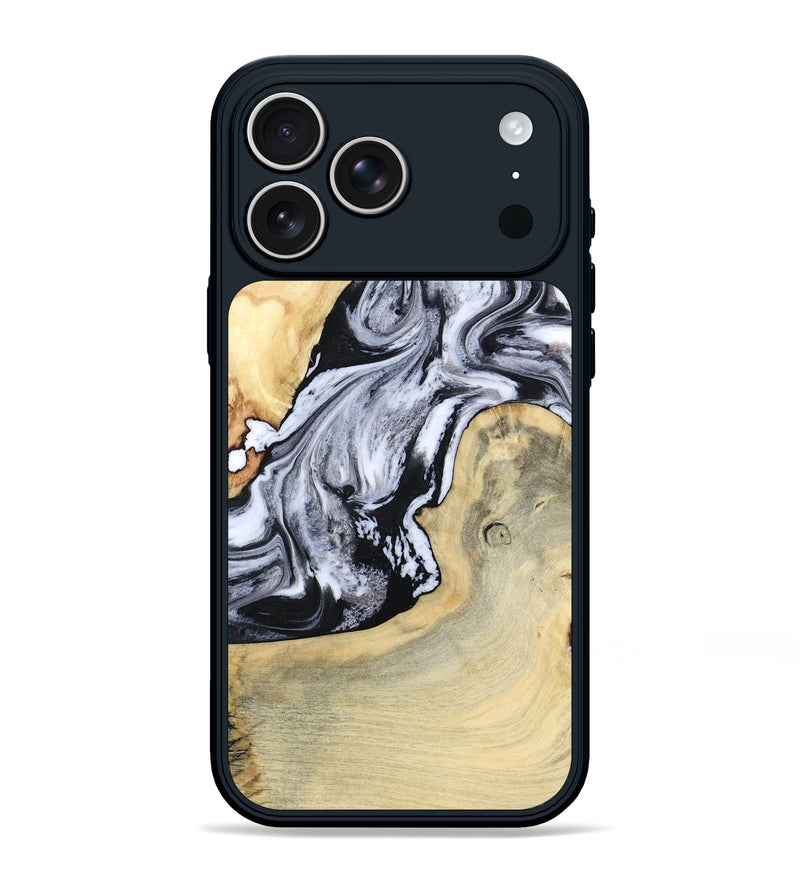 iPhone 17 Pro Max Wood Phone Case - Kolton (Black & White, 798285)