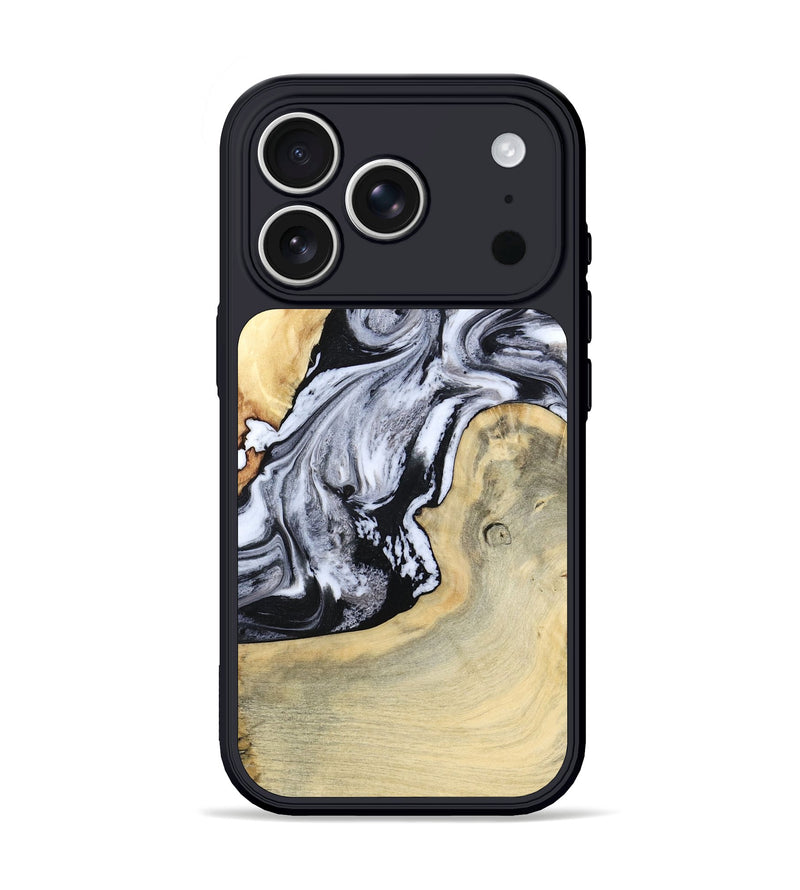 iPhone 17 Pro Wood Phone Case - Kolton (Black & White, 798285)