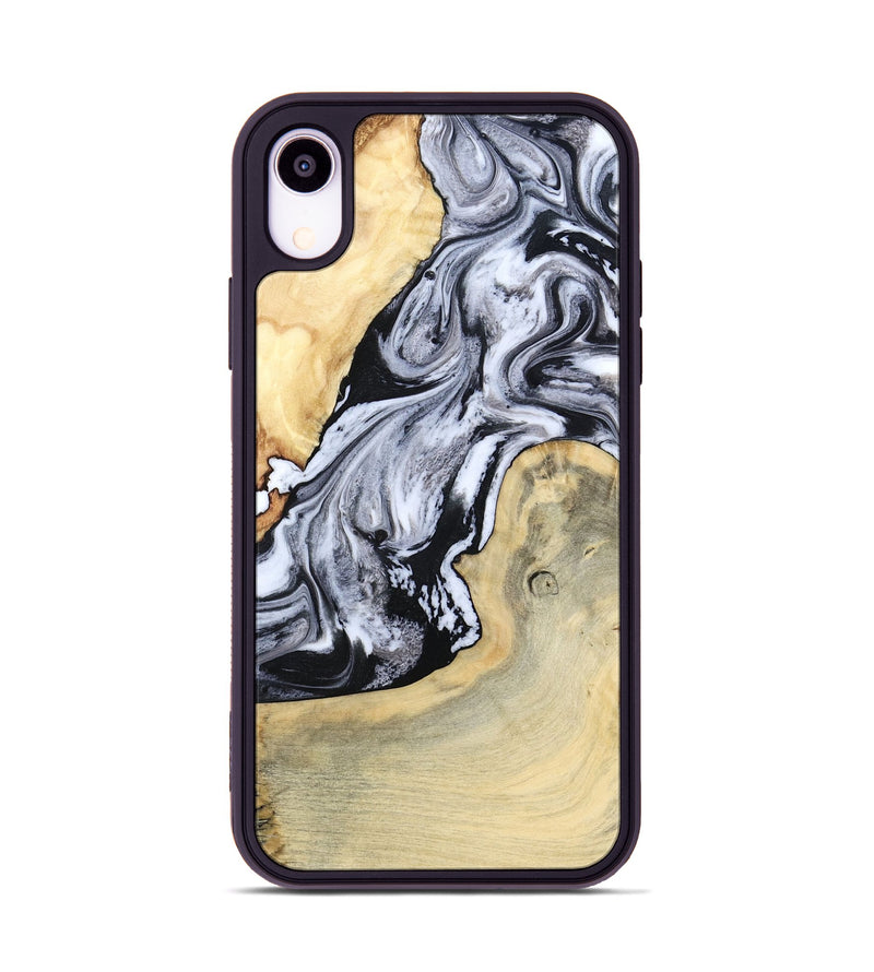 iPhone Xr Wood Phone Case - Kolton (Black & White, 798285)