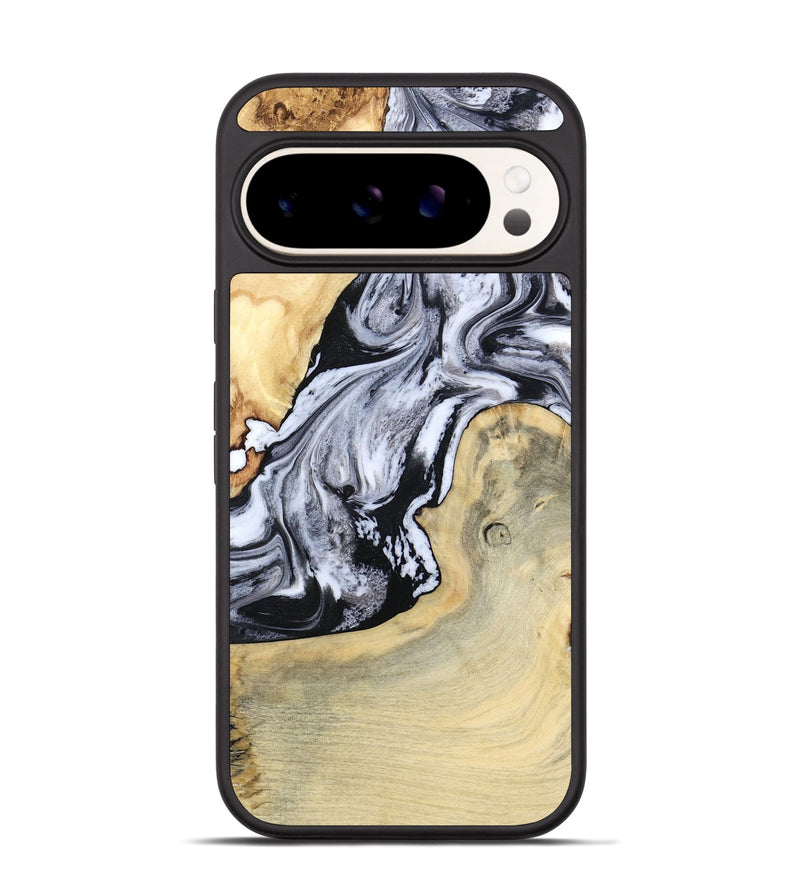 Pixel 9 Pro Wood Phone Case - Kolton (Black & White, 798285)