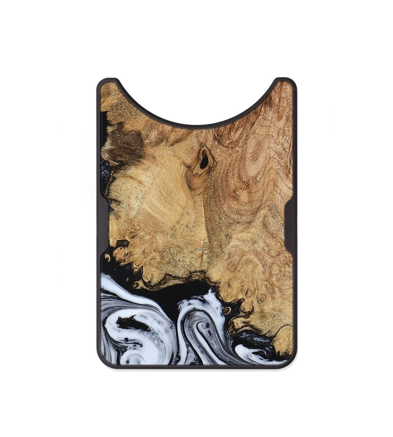 Alloy Wood Wallet - Lorna (Black & White, 798287)