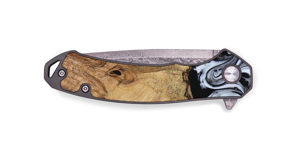 EDC Wood Pocket Knife - Lorna (Black & White, 798287)