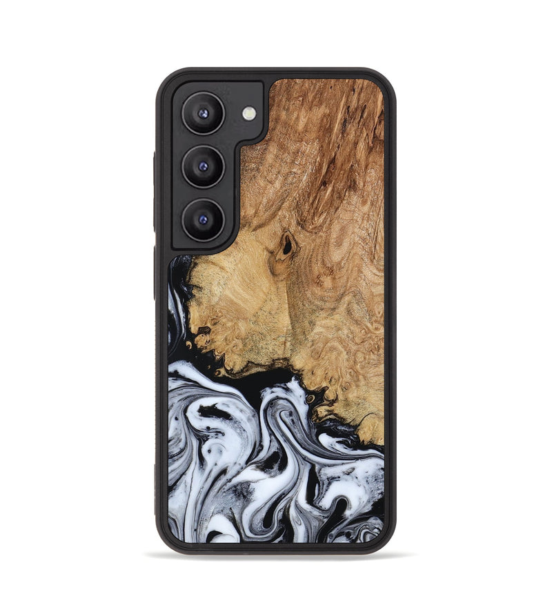 Galaxy S23 Wood Phone Case - Lorna (Black & White, 798287)