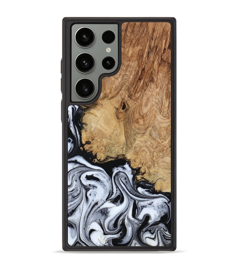 Galaxy S23 Ultra Wood Phone Case - Lorna (Black & White, 798287)