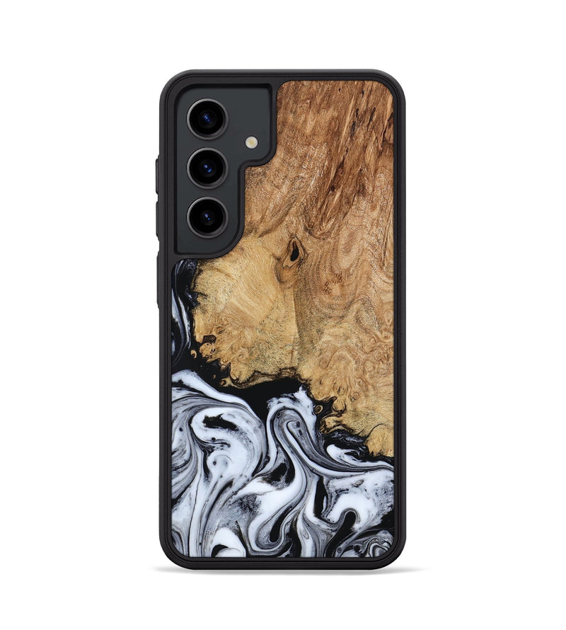 Galaxy S24 Wood Phone Case - Lorna (Black & White, 798287)