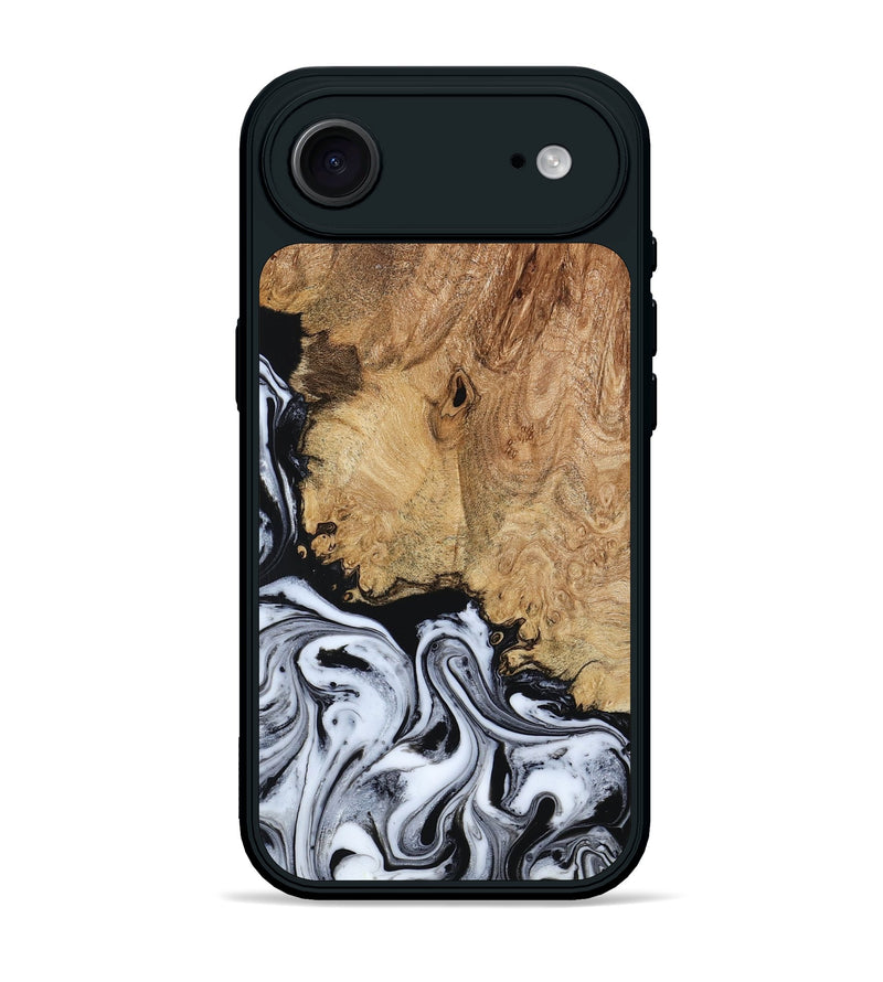 iPhone 17 Air Wood Phone Case - Lorna (Black & White, 798287)