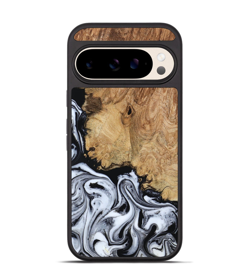 Pixel 10 Wood Phone Case - Lorna (Black & White, 798287)