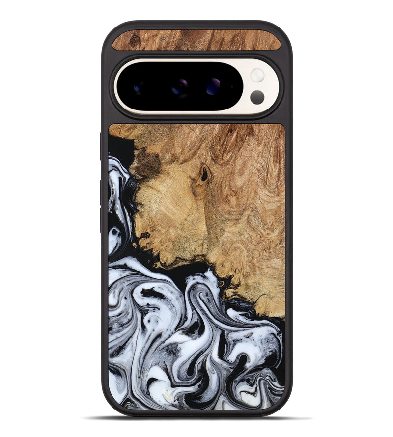Pixel 10 Pro XL Wood Phone Case - Lorna (Black & White, 798287)