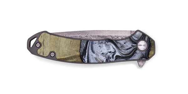 EDC Wood Pocket Knife - Walton (Black & White, 798288)