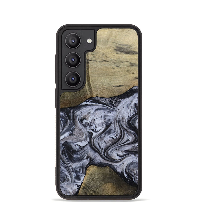Galaxy S23 Wood Phone Case - Walton (Black & White, 798288)