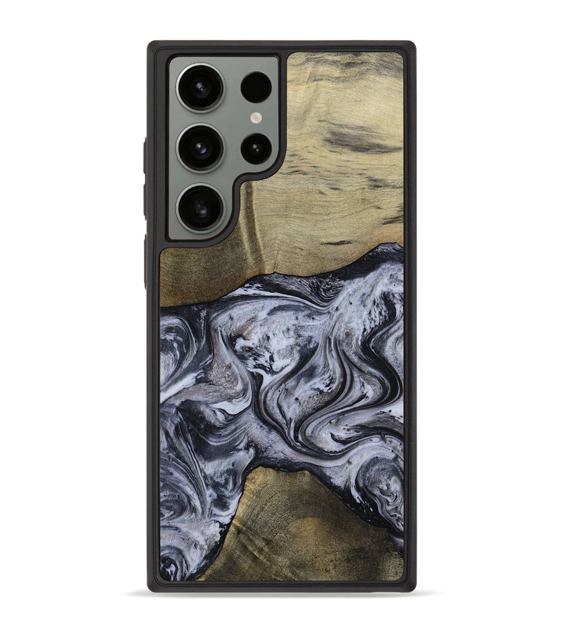 Galaxy S23 Ultra Wood Phone Case - Walton (Black & White, 798288)