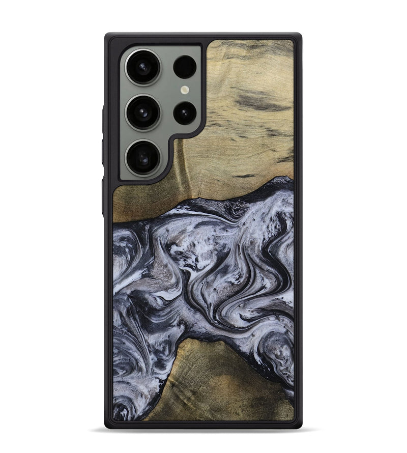 Galaxy S24 Ultra Wood Phone Case - Walton (Black & White, 798288)