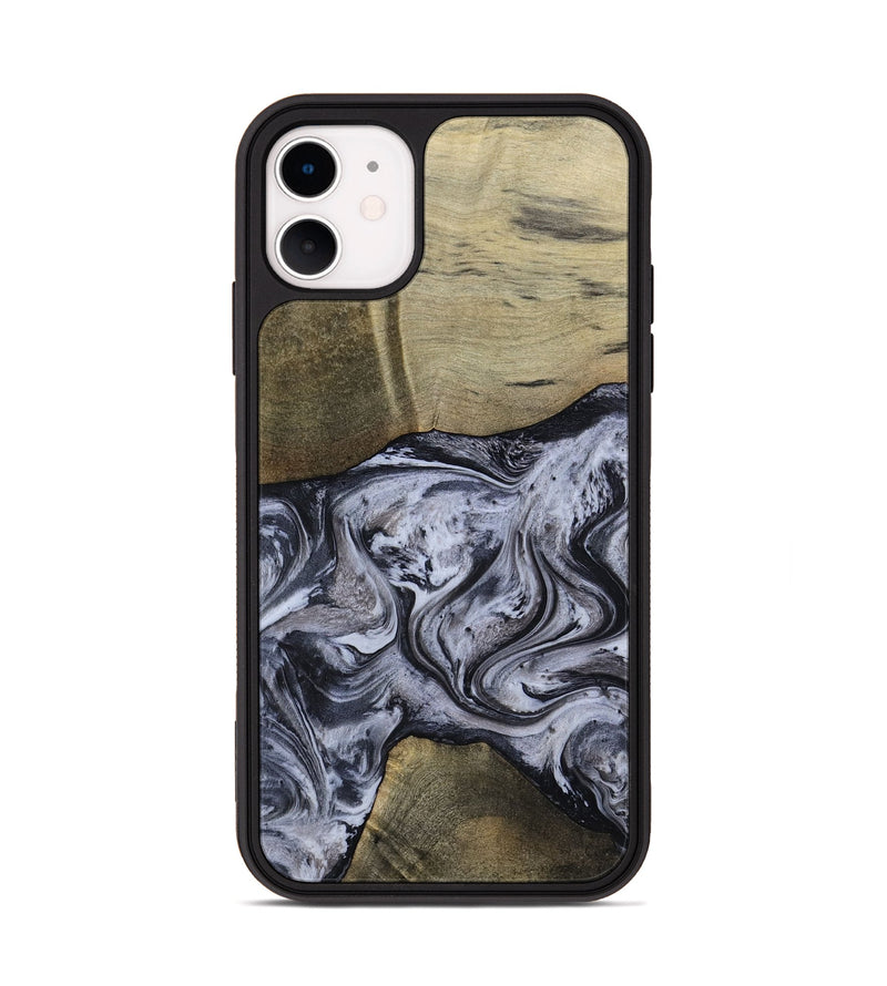 iPhone 11 Wood Phone Case - Walton (Black & White, 798288)