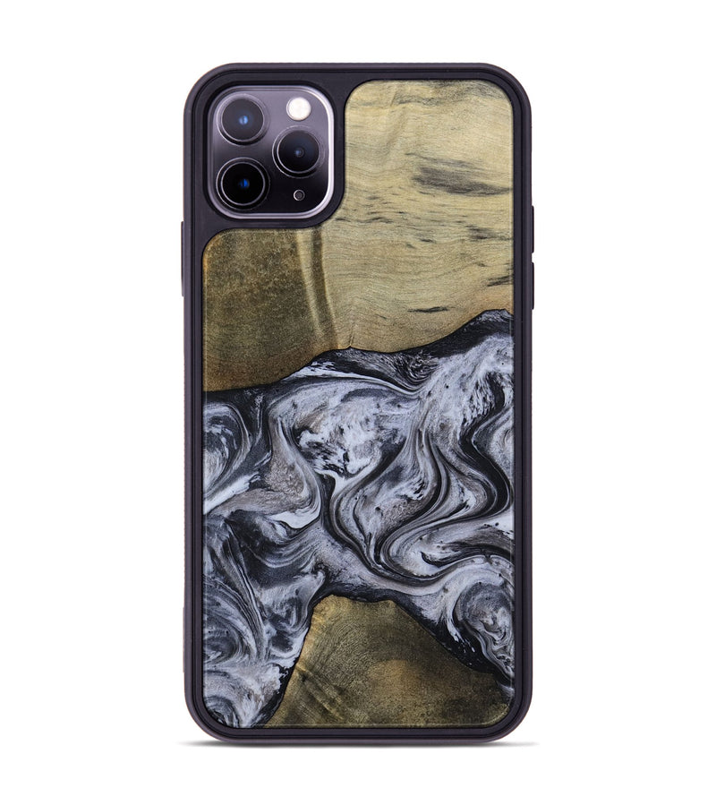 iPhone 11 Pro Max Wood Phone Case - Walton (Black & White, 798288)