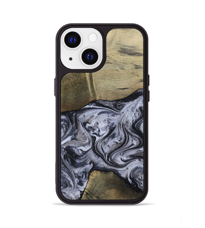 iPhone 13 Wood Phone Case - Walton (Black & White, 798288)