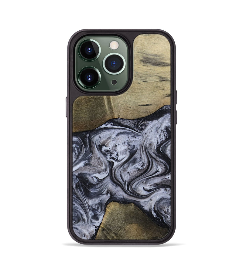iPhone 13 Pro Wood Phone Case - Walton (Black & White, 798288)
