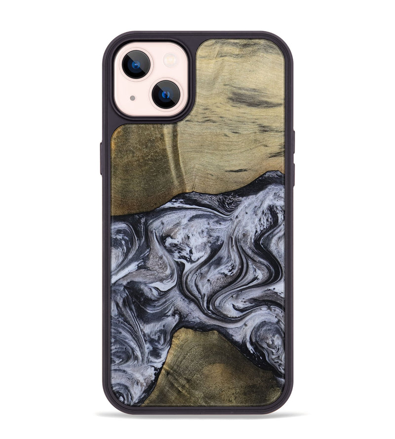 iPhone 14 Plus Wood Phone Case - Walton (Black & White, 798288)