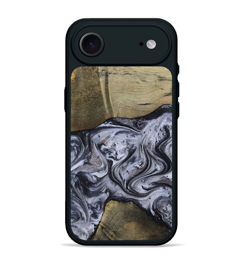 iPhone 17 Air Wood Phone Case - Walton (Black & White, 798288)