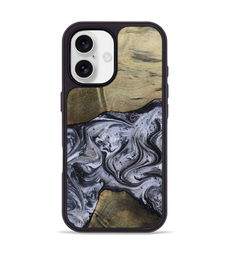 iPhone 17 Wood Phone Case - Walton (Black & White, 798288)