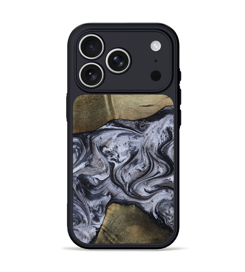 iPhone 17 Pro Wood Phone Case - Walton (Black & White, 798288)