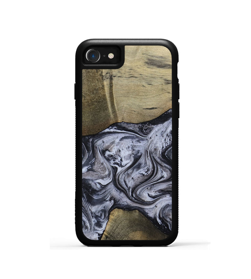 iPhone SE Wood Phone Case - Walton (Black & White, 798288)