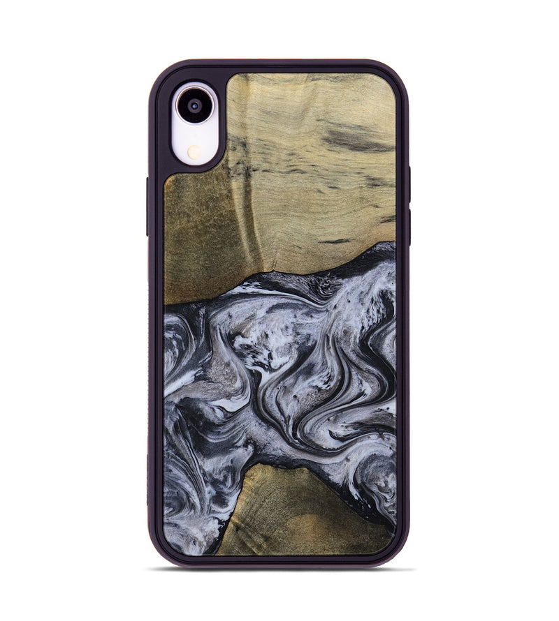iPhone Xr Wood Phone Case - Walton (Black & White, 798288)