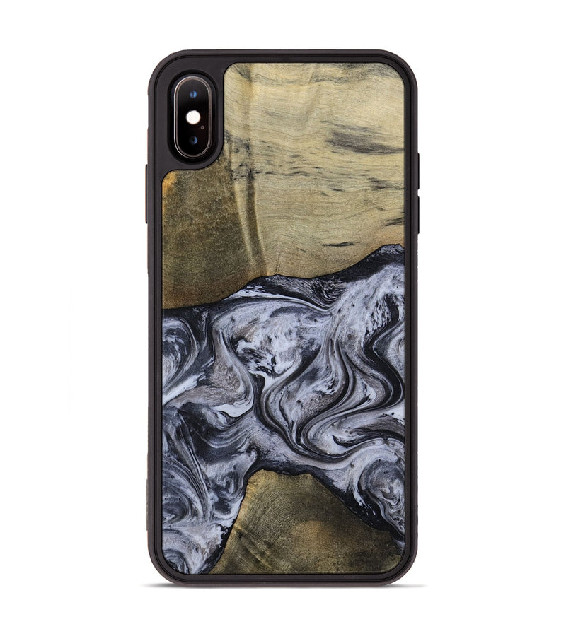 iPhone Xs Max Wood Phone Case - Walton (Black & White, 798288)