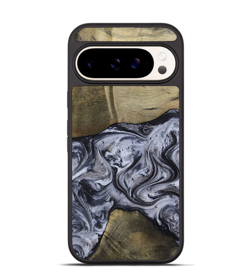 Pixel 9 Pro Wood Phone Case - Walton (Black & White, 798288)