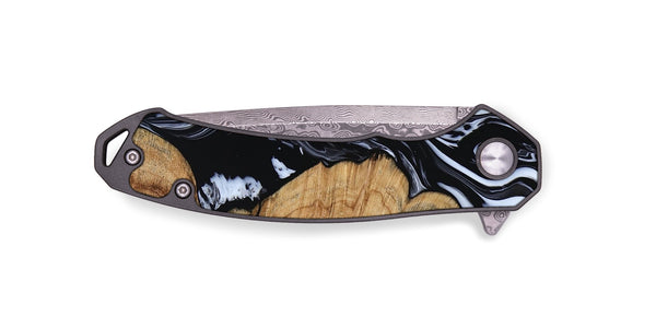 EDC Wood Pocket Knife - Waverly (Black & White, 798289)