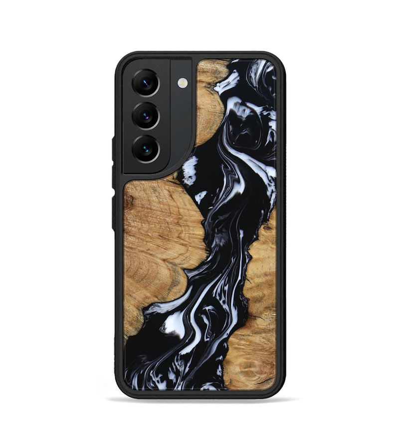 Galaxy S22 Wood Phone Case - Waverly (Black & White, 798289)