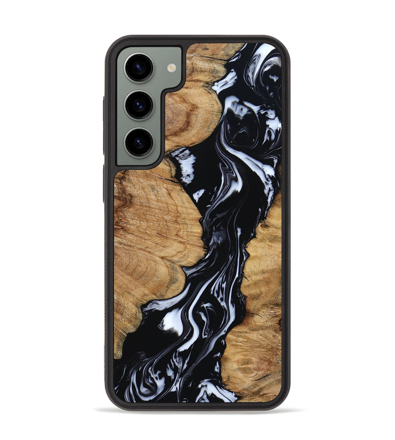 Galaxy S23 Plus Wood Phone Case - Waverly (Black & White, 798289)